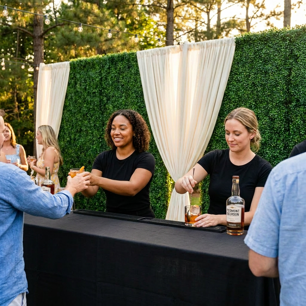 Botanical garnishes with edible flowers and herbs
